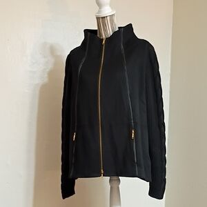 LaFayette 148 Black 100% Cashmere Jacket Made in Italy Loro Piana